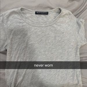 brandy melville grey crop top